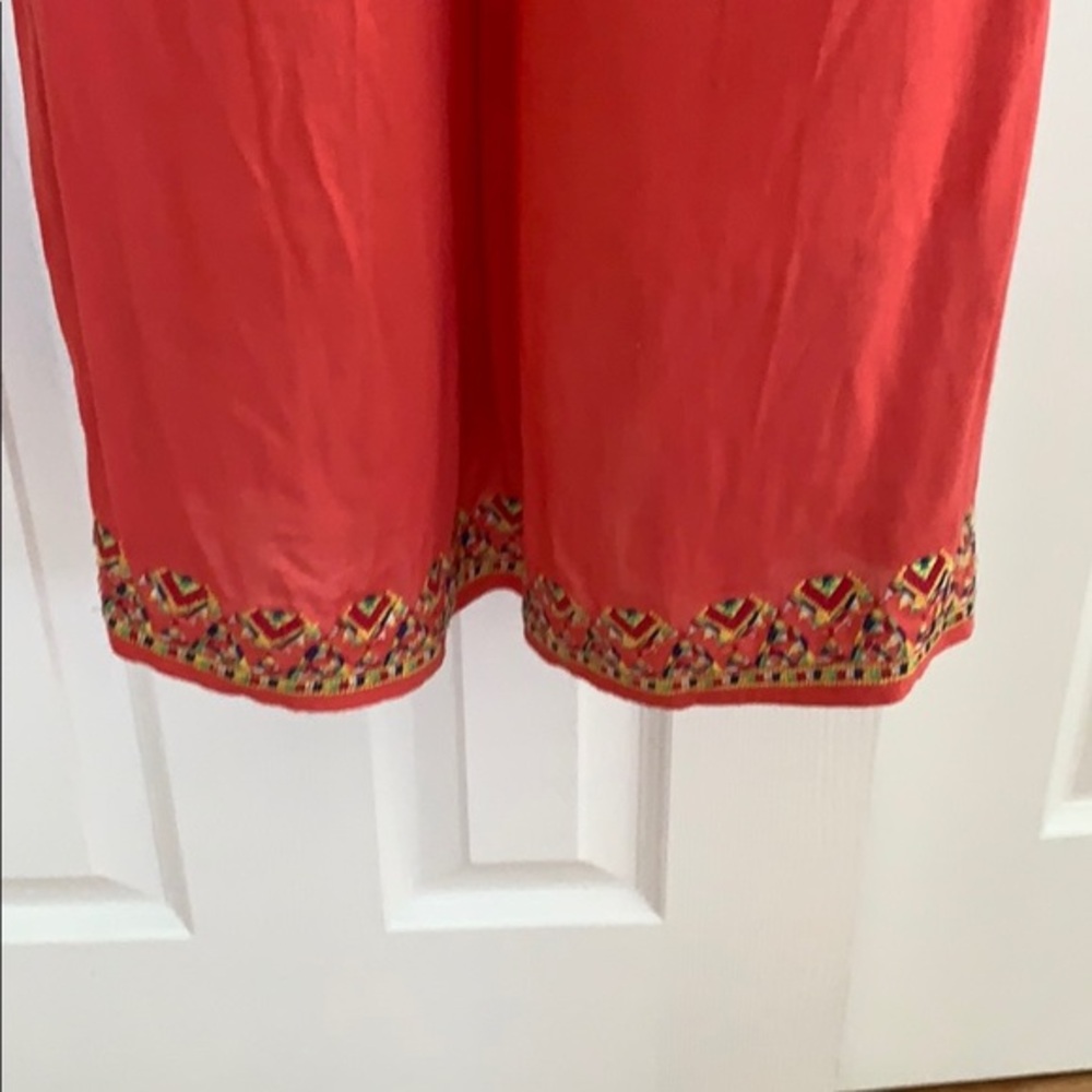 THEME Coral Embroidered Casual Maxi Dress/Cover‎ Up - Picture 4 of 8